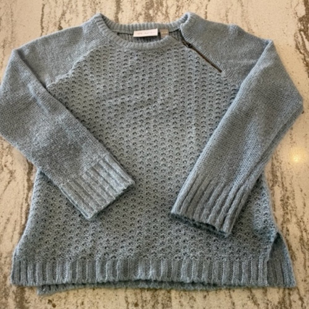 Sky-Blue with Silver Sweater